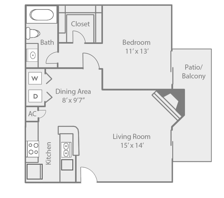 Floor Plans of Oaks at Greenview in Houston, TX